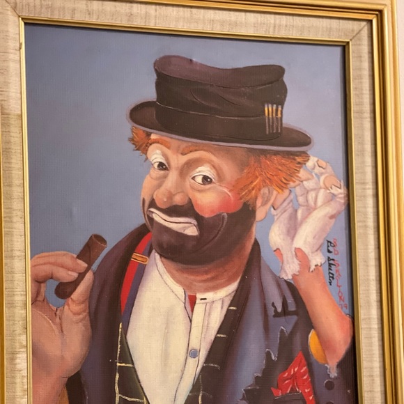 Set of 3 Red Skelton print on canvas with frame-signed  with frames - Picture 11 of 16